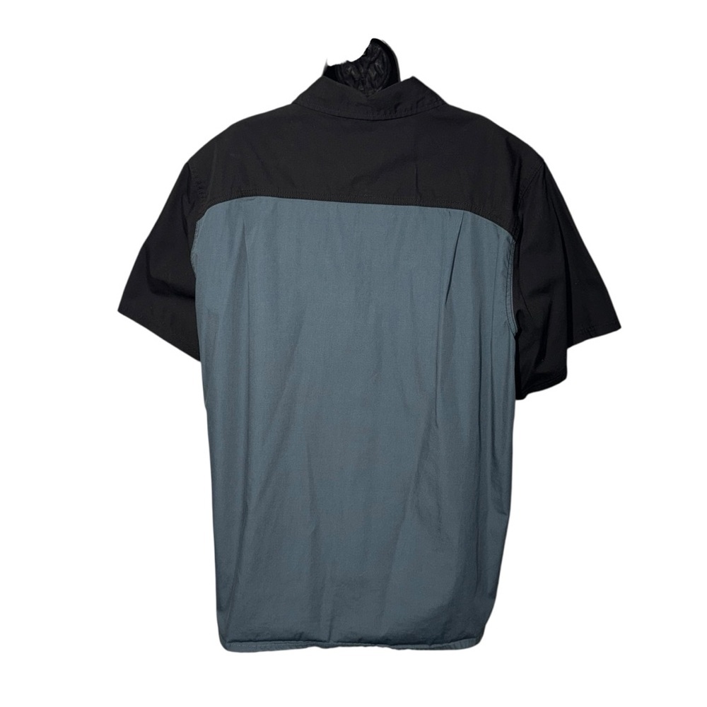 BRP Can-Am Rotax Men’s Colorblock Work Shirt Black Gray Short Sleeve XL - Picture 3 of 8